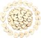 200 Pieces in Total, Wooden Heart Tags with Holes and Rings 3.94 x 1.97 x 1.18 inches